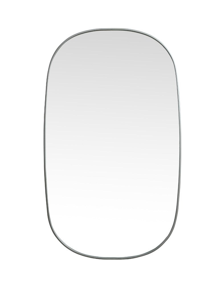 Elegant Furniture & Lighting - Brynn Metal Frame Oval Mirror 36x60 Inch in Silver - MR2B3660SIL veiw 1