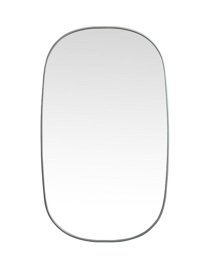 Elegant Furniture & Lighting - Brynn Metal Frame Oval Mirror 36x60 Inch in Silver - MR2B3660SIL veiw 1
