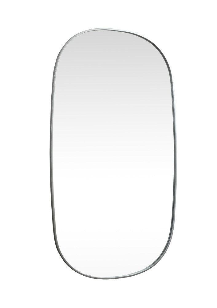 Elegant Furniture & Lighting - Brynn Metal Frame Oval Mirror 36x60 Inch in Silver - MR2B3660SIL veiw 8