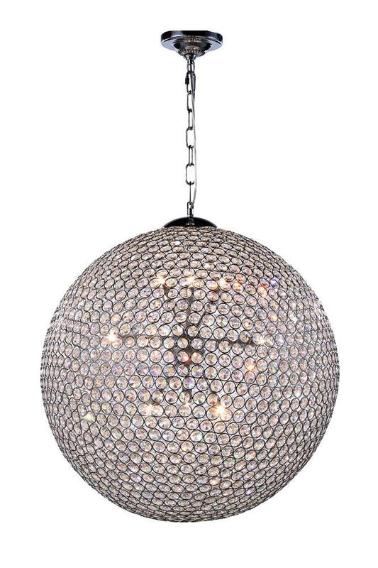 Elegant Furniture & Lighting - Cabaret 12 light Chrome Pendant Clear Royal Cut Crystal - V2102D24C/RC veiw 1