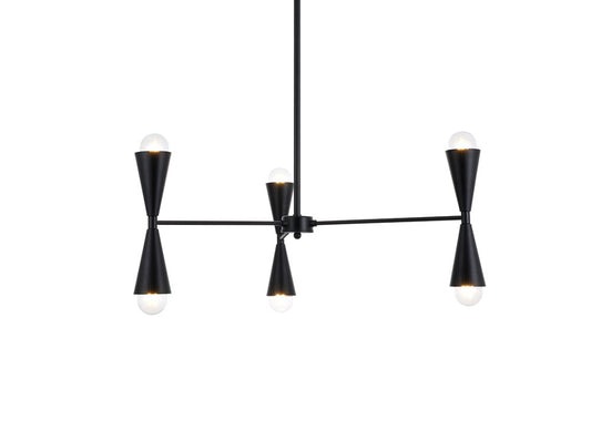 Elegant Furniture & Lighting - Cade 34 inch pendant in black - LD650D34BK veiw 1
