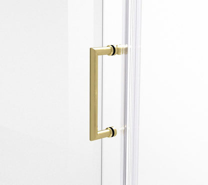 Elegant Furniture & Lighting - Carson Semi-frameless hinged shower door 48 x 72 Brushed Gold - SD404-4872BGD veiw 8
