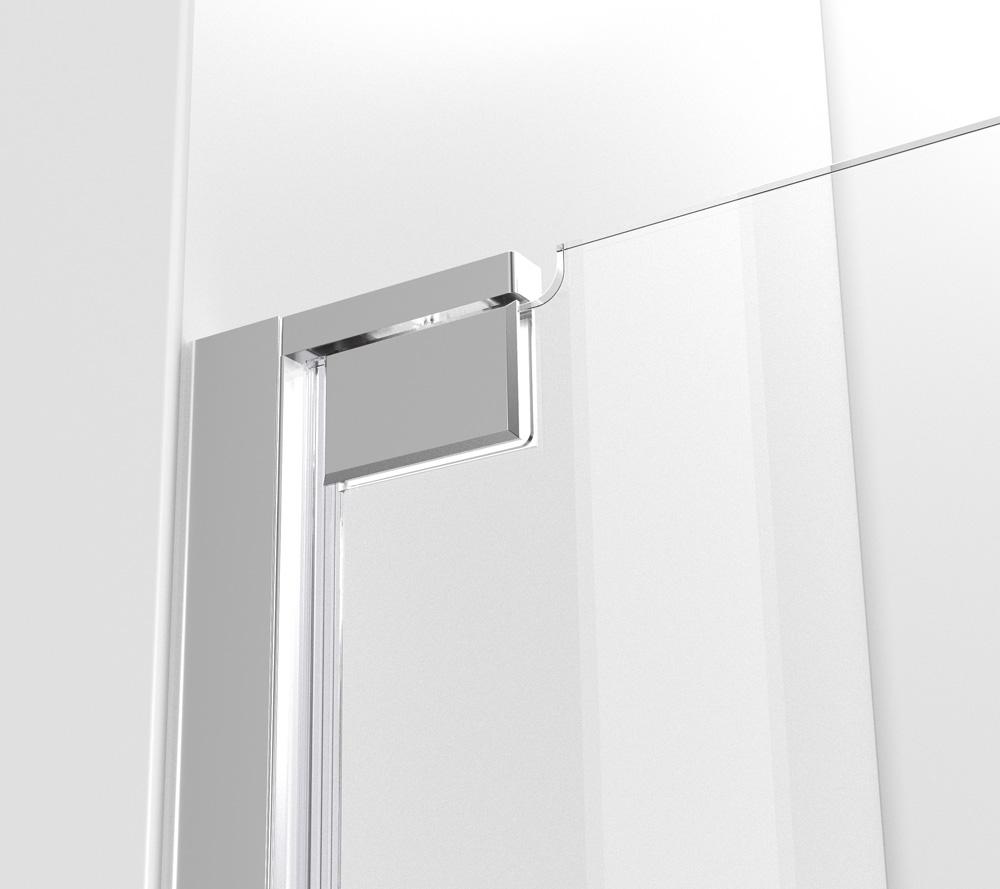 Elegant Furniture & Lighting - Carson Semi-frameless hinged shower door 60 x 72 Polished Chrome - SD404-6072PCH veiw 8