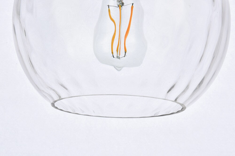 Elegant Furniture & Lighting - Cashel 10 inch light chrome pendant - LD2282C veiw 4