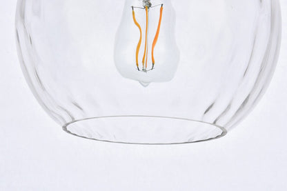 Elegant Furniture & Lighting - Cashel 10 inch light chrome pendant - LD2282C veiw 4
