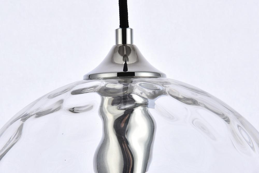 Elegant Furniture & Lighting - Cashel 10 inch light chrome pendant - LD2282C veiw 5