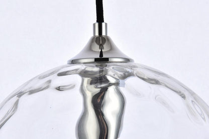 Elegant Furniture & Lighting - Cashel 10 inch light chrome pendant - LD2282C veiw 5