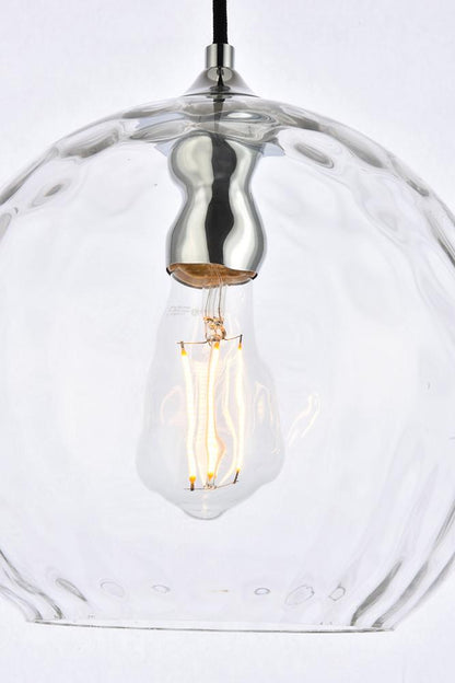 Elegant Furniture & Lighting - Cashel 10 inch light chrome pendant - LD2282C veiw 6