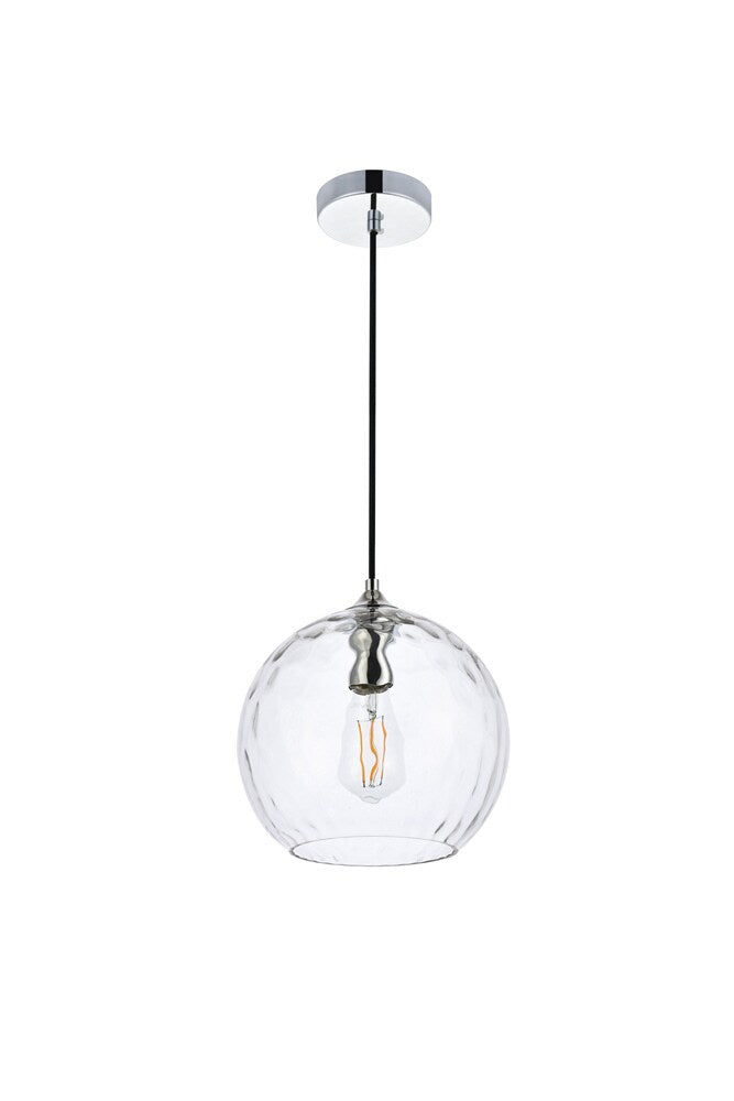 Elegant Furniture & Lighting - Cashel 10 inch light chrome pendant - LD2282C veiw 7
