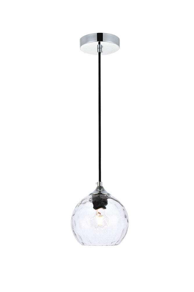 Elegant Furniture & Lighting - Cashel 6 inch chrome pendant - LD2280C veiw 1