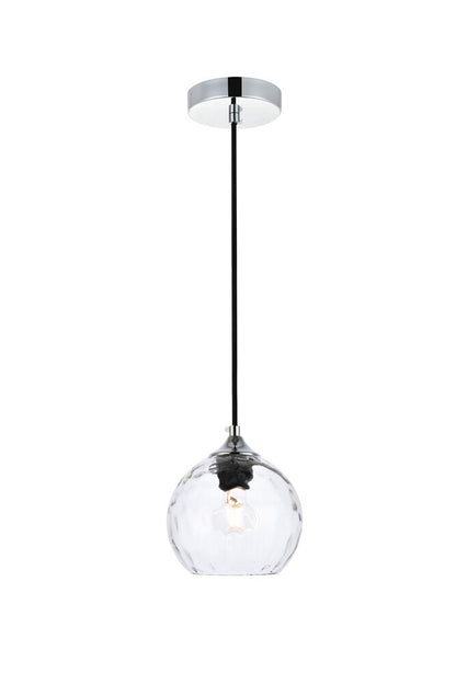 Elegant Furniture & Lighting - Cashel 6 inch chrome pendant - LD2280C veiw 1