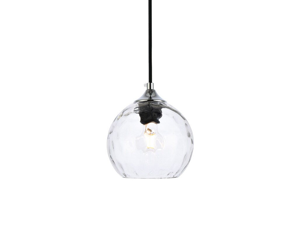 Elegant Furniture & Lighting - Cashel 6 inch chrome pendant - LD2280C veiw 3