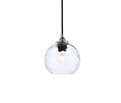 Elegant Furniture & Lighting - Cashel 6 inch chrome pendant - LD2280C veiw 3