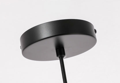 Elegant Furniture & Lighting - Cashel 1 light Black and Clear glass pendant - LD2281 veiw 6