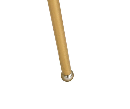 Elegant Furniture & Lighting - Cason 1 light Brass and White shade Floor lamp - LD6191BR veiw 2