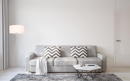 Elegant Furniture & Lighting - Cason 1 light Silver and White shade Floor lamp - LD6190S veiw 2