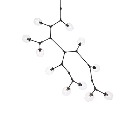 Elegant Furniture & Lighting - Cavoli 11 lights black chandelier - 1712G73BK veiw 3
