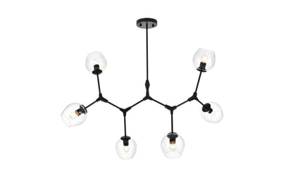 Elegant Furniture & Lighting - Cavoli 49 inch Chandelier in Black - 1712G49BK veiw 1