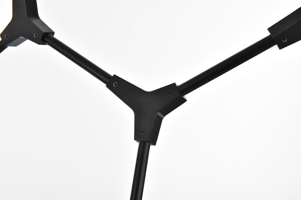 Elegant Furniture & Lighting - Cavoli 49 inch Chandelier in Black - 1712G49BK veiw 6