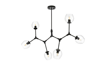 Elegant Furniture & Lighting - Cavoli 49 inch Chandelier in Black - 1712G49BK veiw 8