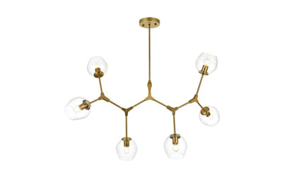 Elegant Furniture & Lighting - Cavoli 49 inch Chandelier in Brass - 1712G49BR veiw 1