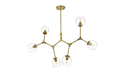 Elegant Furniture & Lighting - Cavoli 49 inch Chandelier in Brass - 1712G49BR veiw 8
