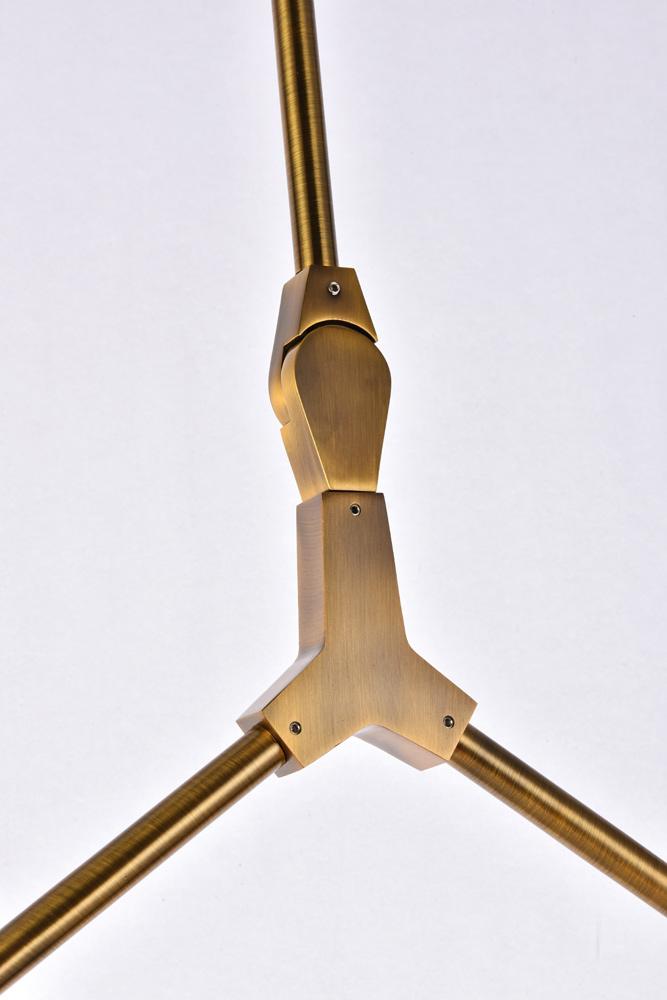Elegant Furniture & Lighting - Cavoli 5 lights brass chandelier - 1712D42BR veiw 5