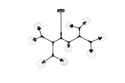Elegant Furniture & Lighting - Cavoli 60 inch Chandelier in Black - 1712G60BK veiw 1