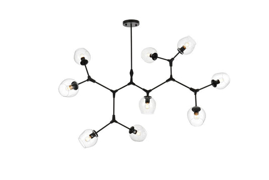 Elegant Furniture & Lighting - Cavoli 60 inch Chandelier in Black - 1712G60BK veiw 1