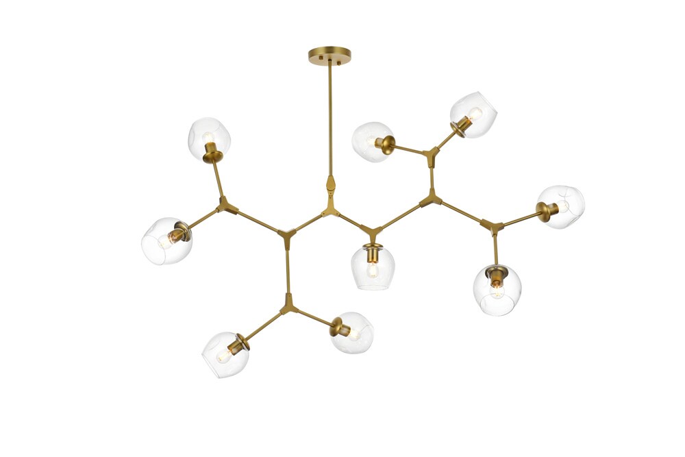 Elegant Furniture & Lighting - Cavoli 60 inch Chandelier in Brass - 1712G60BR veiw 1