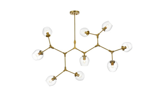 Elegant Furniture & Lighting - Cavoli 60 inch Chandelier in Brass - 1712G60BR veiw 1
