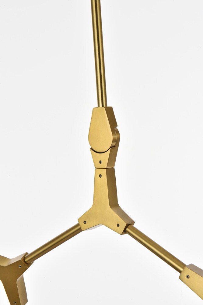 Elegant Furniture & Lighting - Cavoli 60 inch Chandelier in Brass - 1712G60BR veiw 5