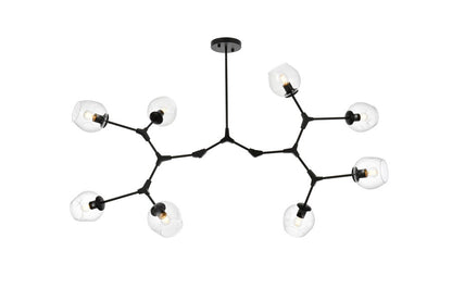 Elegant Furniture & Lighting - Cavoli 61 inch Chandelier in Black - 1712G61BK veiw 1