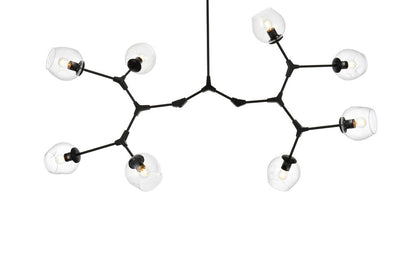 Elegant Furniture & Lighting - Cavoli 61 inch Chandelier in Black - 1712G61BK veiw 3