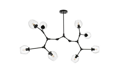 Elegant Furniture & Lighting - Cavoli 61 inch Chandelier in Black - 1712G61BK veiw 8