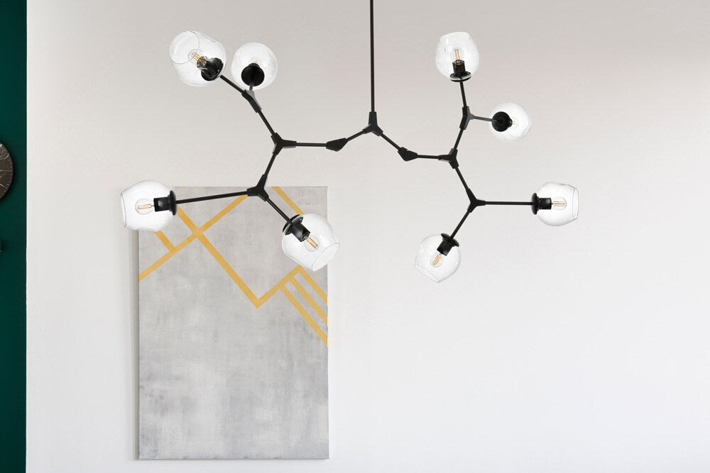 Elegant Furniture & Lighting - Cavoli 61 inch Chandelier in Black - 1712G61BK veiw 9