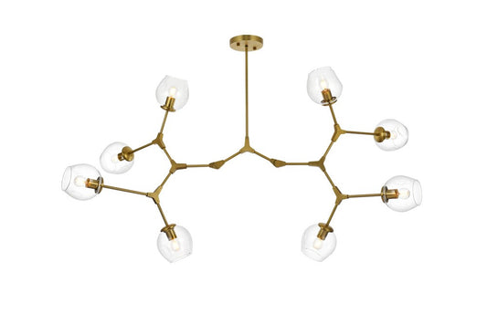 Elegant Furniture & Lighting - Cavoli 61 inch Chandelier in Brass - 1712G61BR veiw 1