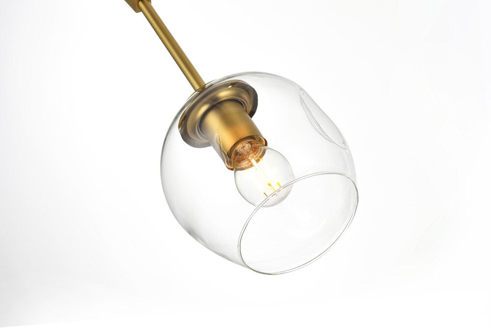 Elegant Furniture & Lighting - Cavoli 61 inch Chandelier in Brass - 1712G61BR veiw 4
