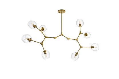 Elegant Furniture & Lighting - Cavoli 61 inch Chandelier in Brass - 1712G61BR veiw 8