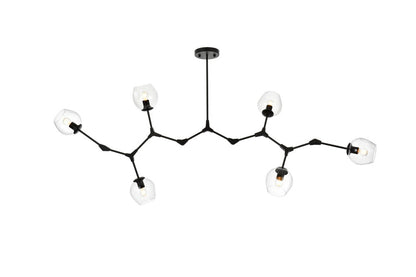 Elegant Furniture & Lighting - Cavoli 70 inch Chandelier in Black - 1712G70BK veiw 1