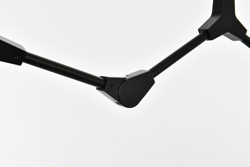 Elegant Furniture & Lighting - Cavoli 70 inch Chandelier in Black - 1712G70BK veiw 5