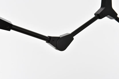 Elegant Furniture & Lighting - Cavoli 70 inch Chandelier in Black - 1712G70BK veiw 5
