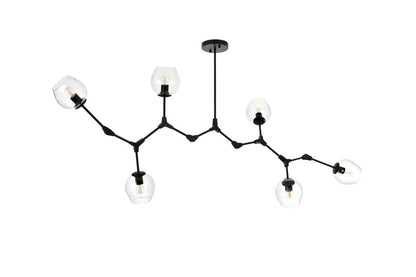 Elegant Furniture & Lighting - Cavoli 70 inch Chandelier in Black - 1712G70BK veiw 8