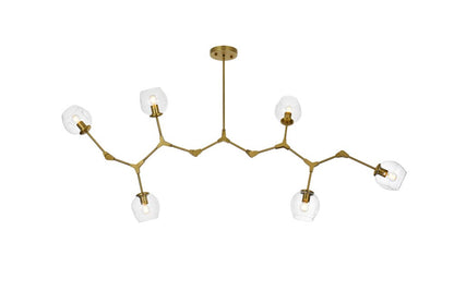 Elegant Furniture & Lighting - Cavoli 70 inch Chandelier in Brass - 1712G70BR veiw 1