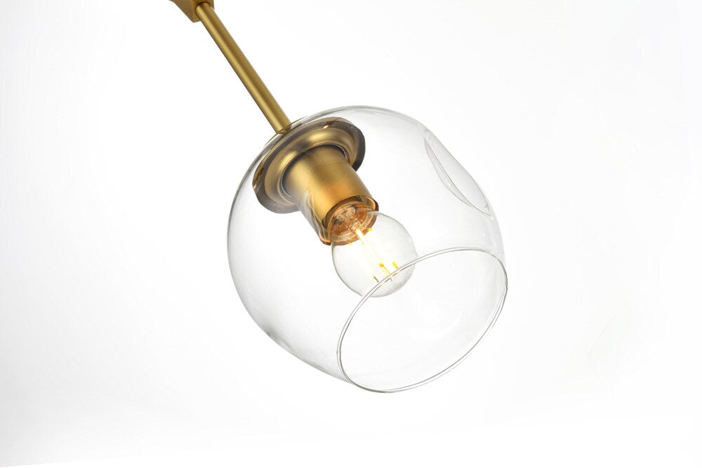Elegant Furniture & Lighting - Cavoli 70 inch Chandelier in Brass - 1712G70BR veiw 4