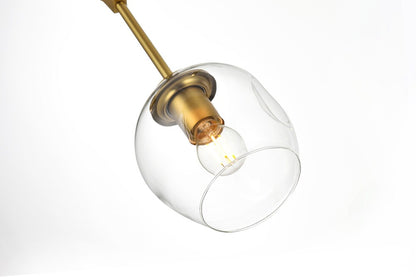 Elegant Furniture & Lighting - Cavoli 70 inch Chandelier in Brass - 1712G70BR veiw 4