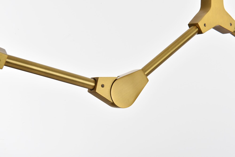 Elegant Furniture & Lighting - Cavoli 70 inch Chandelier in Brass - 1712G70BR veiw 6
