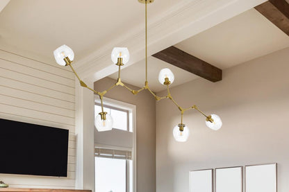 Elegant Furniture & Lighting - Cavoli 70 inch Chandelier in Brass - 1712G70BR veiw 9
