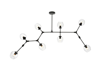 Elegant Furniture & Lighting - Cavoli 74 inch Chandelier in Black - 1712G74BK veiw 1