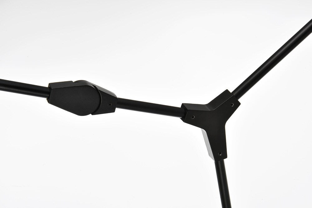 Elegant Furniture & Lighting - Cavoli 74 inch Chandelier in Black - 1712G74BK veiw 5